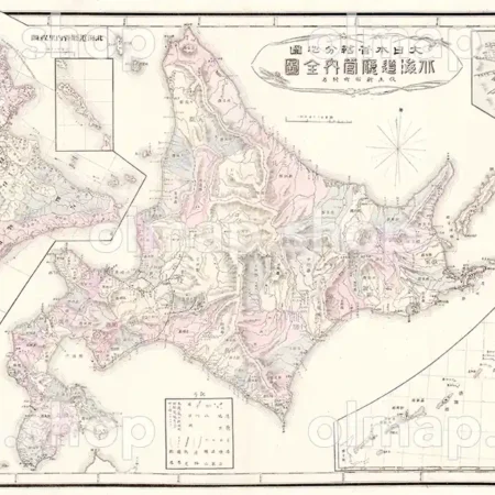 北海道庁管内全図 明治28年(1895) - 大日本管轄分地図