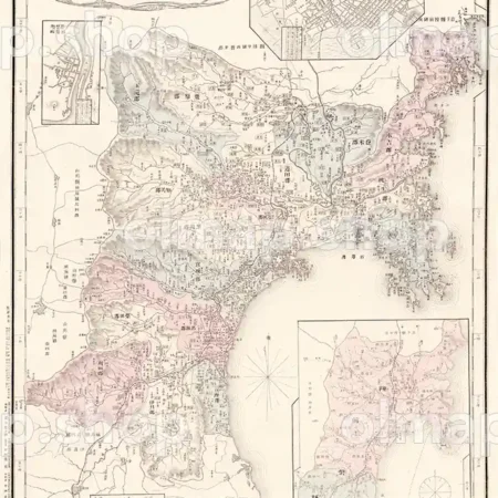 宮城県管内全図 明治28年(1895) - 大日本管轄分地図