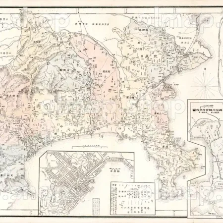 神奈川県管内全図 明治32年(1899) - 大日本管轄分地図