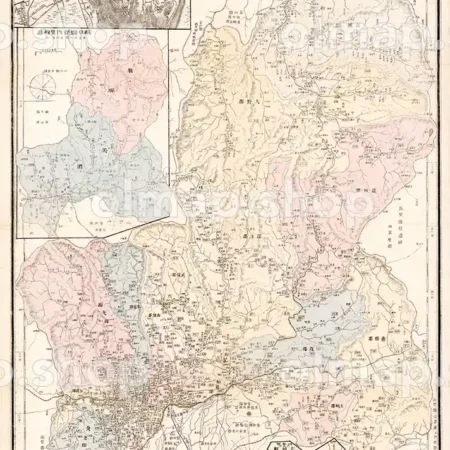 岐阜県管内全図 明治31年(1899) - 大日本管轄分地図