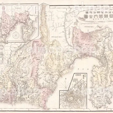 静岡県管内全図 明治40年(1907) - 大日本管轄分地図