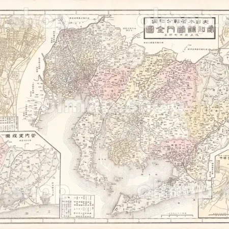 愛知県管内全図 明治40年(1907) - 大日本管轄分地図