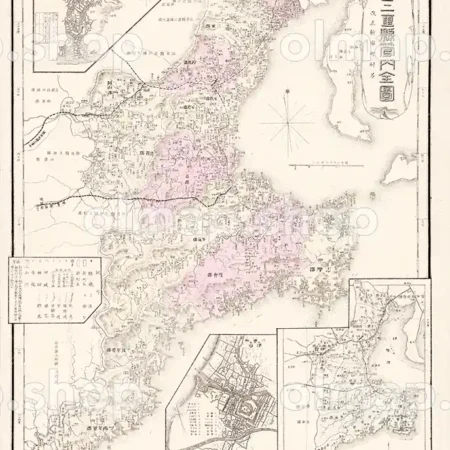 三重県管内全図 明治28年(1895) - 大日本管轄分地図