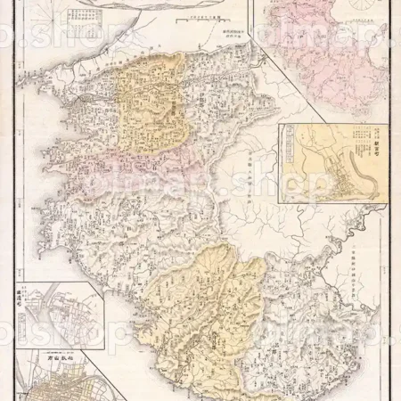 和歌山県管内全図 明治37年(1904) - 大日本管轄分地図