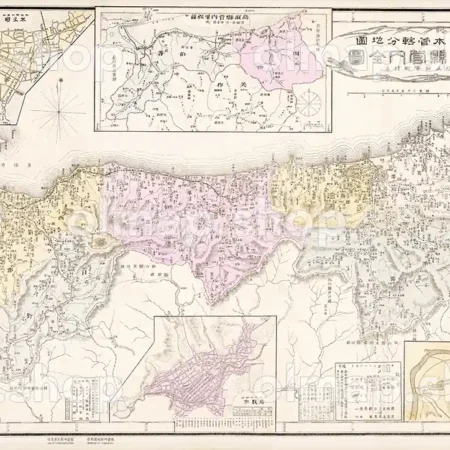 鳥取県管内全図 明治37年(1904) - 大日本管轄分地図