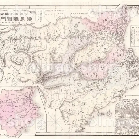 徳島県管内全図 明治28年(1895) - 大日本管轄分地図