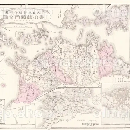 香川県管内全図 明治28年(1895) - 大日本管轄分地図