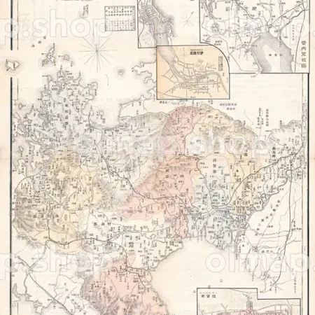 佐賀県管内全図 明治42年(1909) - 大日本管轄分地図