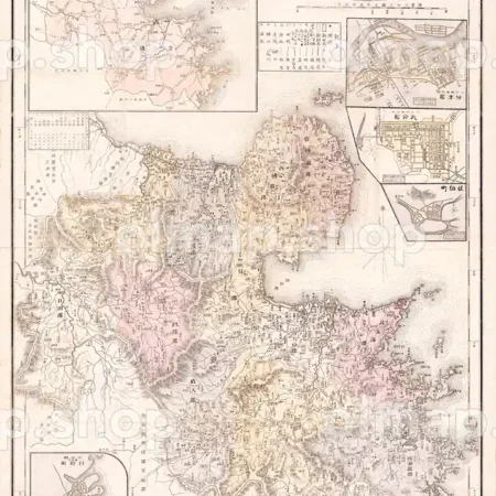 大分県管内全図 明治40年(1907) - 大日本管轄分地図