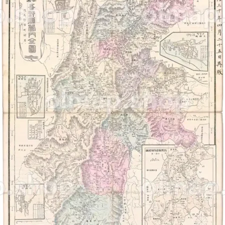 長野県管内全図 明治30年(1897) - 大日本管轄分地図