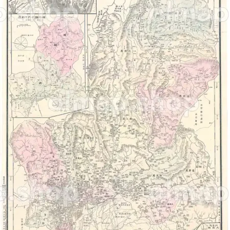 岐阜県管内全図 明治28年(1895) - 大日本管轄分地図