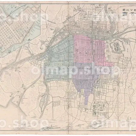 大阪市図 明治28年(1895) - 大日本管轄分地図