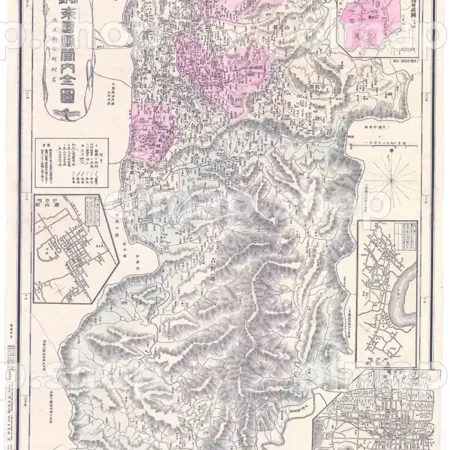 奈良県管内全図 明治30年(1897) - 大日本管轄分地図