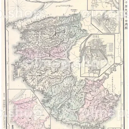 和歌山県管内全図 明治30年(1897) - 大日本管轄分地図