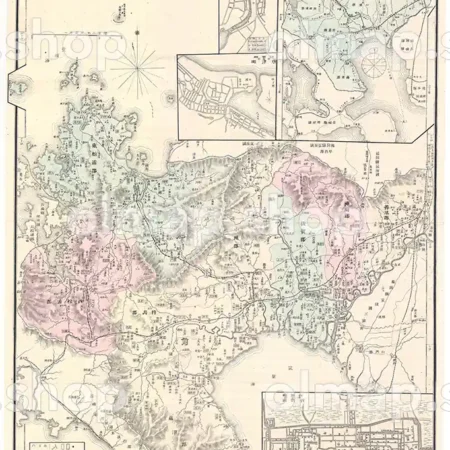 佐賀県管内全図 明治28年(1895) - 大日本管轄分地図