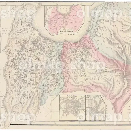 富山県管内全図 明治28年(1895) - 大日本管轄分地図