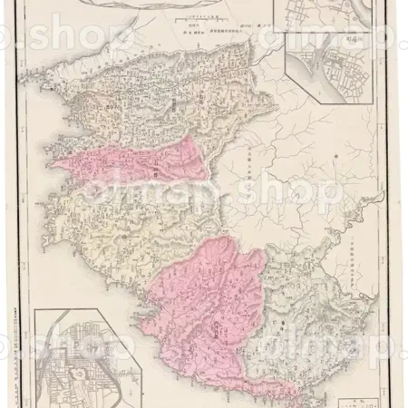 和歌山県管内全図 明治27年(1894) - 大日本管轄分地図