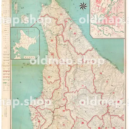 北海道 其三 大正10年(1921) - 金刺分県図