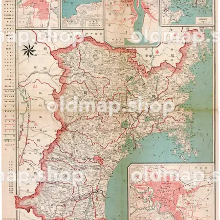 宮城県全図 大正9年(1920) - 金刺分県図