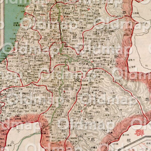 新潟県全図 大正9年(1920) - 金刺分県図 - 画像 (2)