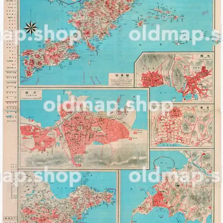 関東州全図 大正8年(1919) - 金刺分県図