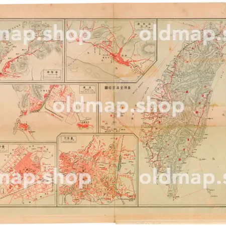 台湾全島里程図 大正10年(1921) - 金刺分県図