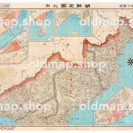 朝鮮全図 北部 大正8年(1919) - 金刺分県図