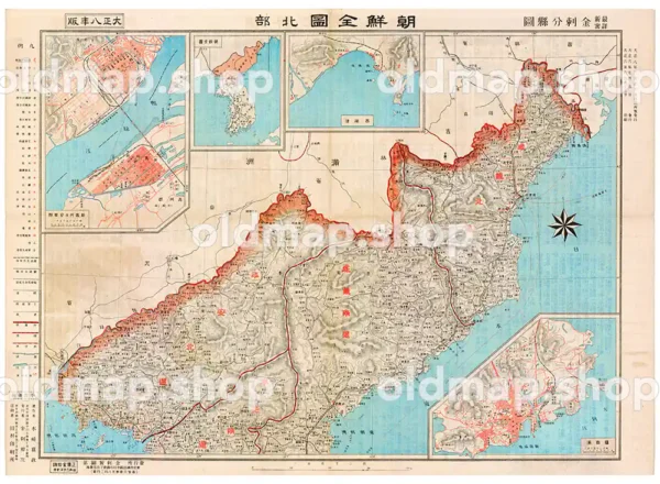 朝鮮全図 北部 大正8年(1919) - 金刺分県図