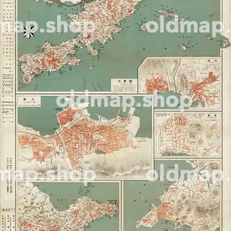 関東州全図 大正14年(1925) - 金刺分県図