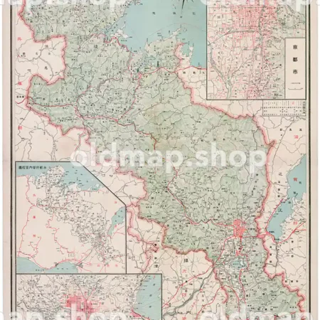 其四 京都府 (東宮御成婚記念) 大正13年(1924) - 日本交通分県地図