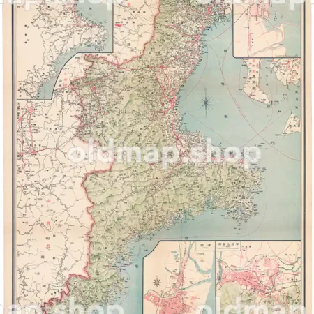 其五 三重県 (東宮御成婚記念) 大正13年(1924) - 日本交通分県地図