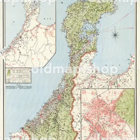 其六 石川県 (東宮御成婚記念) 大正13年(1924) – 日本交通分県地図