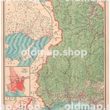 其十八 兵庫県 (東宮御成婚記念) 大正14年(1925) - 日本交通分県地図