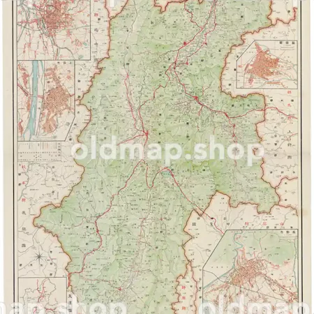 其二十七 長野県 (東宮御成婚記念) 大正15年(1926) - 日本交通分県地図