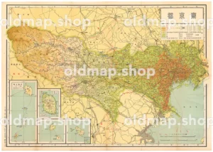東京都 昭和33年(1958) - 新日本分県地図