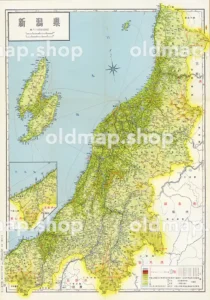 新潟県 昭和33年(1958) - 新日本分県地図