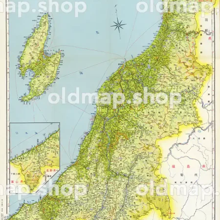 新潟県 昭和33年(1958) - 新日本分県地図