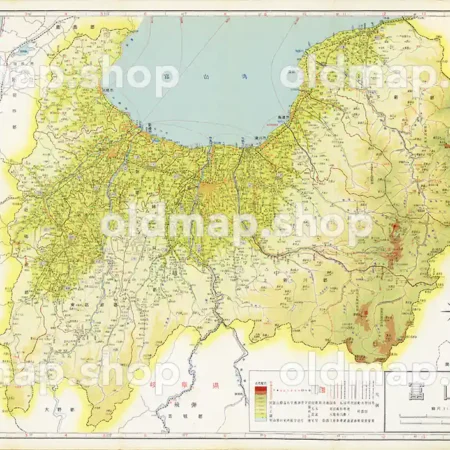 富山県 昭和35年(1960) - 新日本分県地図