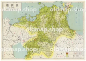 福岡県 昭和35年(1960) - 新日本分県地図