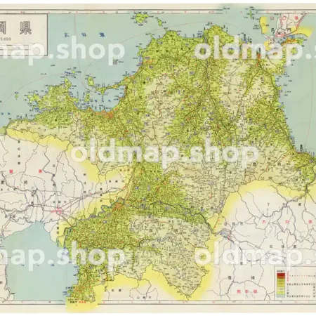 福岡県 昭和35年(1960) - 新日本分県地図