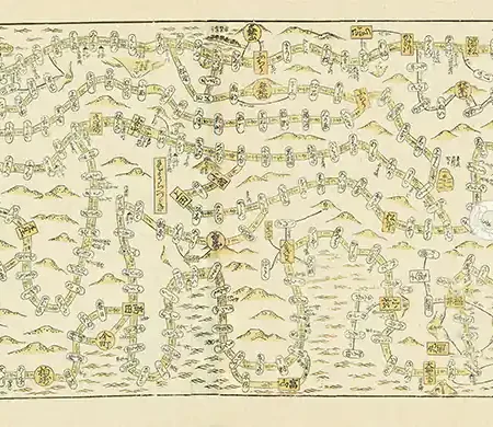 諸国案見 道中独案内図 寛政4年(1792)