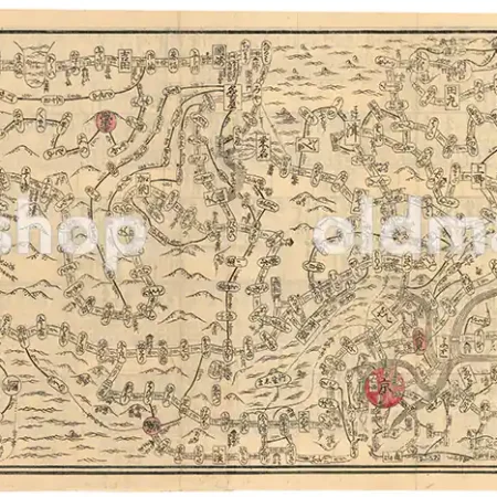 諸国案見 道中独案内図 文化15年(1818) 1