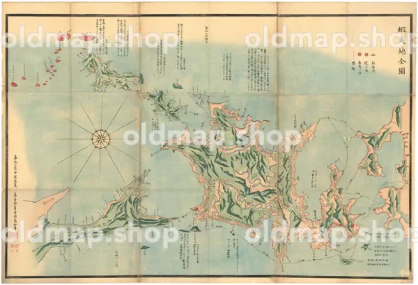 蝦夷地全図 嘉永7年(1854)