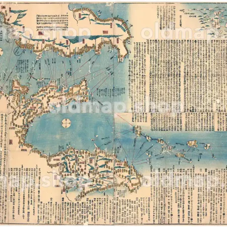 増訂 伊豆七島全図 天保13年(1842)