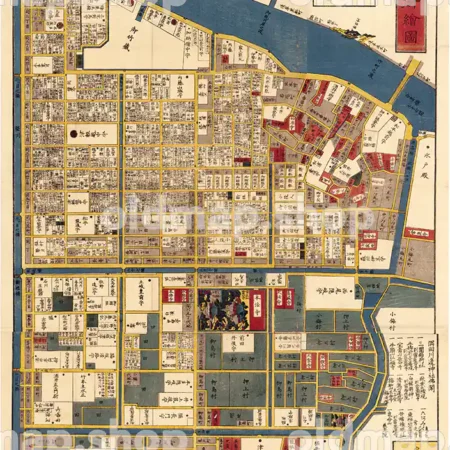 本所絵図 安政2年(1855) - 江戸切絵図