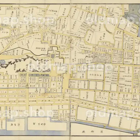 芝愛宕下西ノ久保図 嘉永2年(1849) - 江戸切絵図