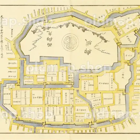 御大名小路辰之口辺図 嘉永2年(1849) - 江戸切絵図