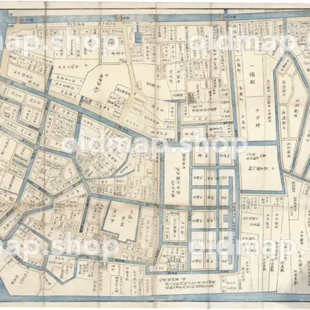 改正 深川之内 小名川ヨリ南之方一円 嘉永3年(1850) - 江戸切絵図