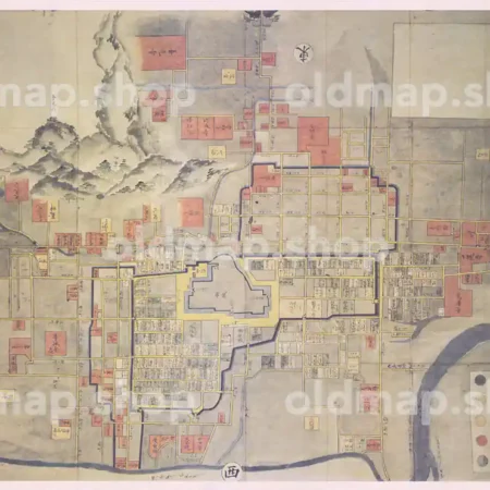 甲府城下町絵図 享保年間(1717-1736)