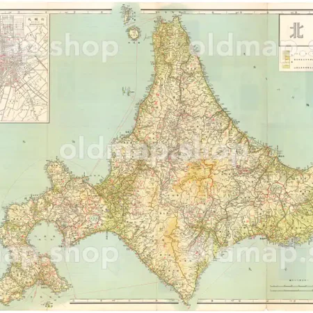 北海道全図 昭和37年(1962)